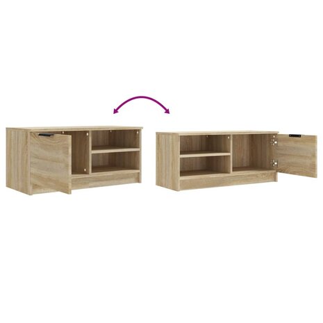 Tv-meubelen 2 st 80x35x36,5 cm bewerkt hout sonoma eikenkleurig 9