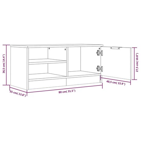 Tv-meubelen 2 st 80x35x36,5 cm bewerkt hout sonoma eikenkleurig 10