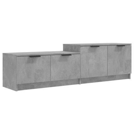 Tv-meubel 158,5x36x45 cm bewerkt hout betongrijs 2