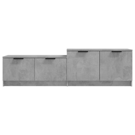 Tv-meubel 158,5x36x45 cm bewerkt hout betongrijs 5