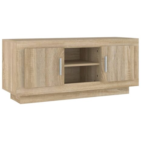 Tv-meubel 102x35x45 cm bewerkt hout sonoma eikenkleurig 2