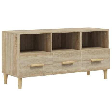 Tv-meubel 102x36x50 cm bewerkt hout sonoma eikenkleurig 2