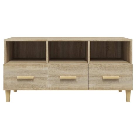 Tv-meubel 102x36x50 cm bewerkt hout sonoma eikenkleurig 6