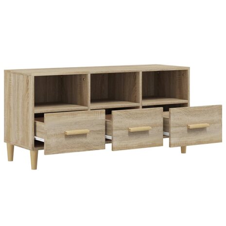 Tv-meubel 102x36x50 cm bewerkt hout sonoma eikenkleurig 7