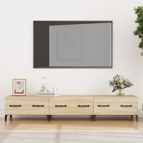 Tv-meubel 150x34,5x30 cm bewerkt hout sonoma eikenkleurig 1