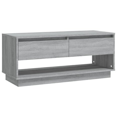 Tv-meubel 102x41x44 cm bewerkt hout grijs sonoma eikenkleurig 2