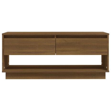 Tv-meubel 102x41x44 cm bewerkt hout bruin eikenkleur 5