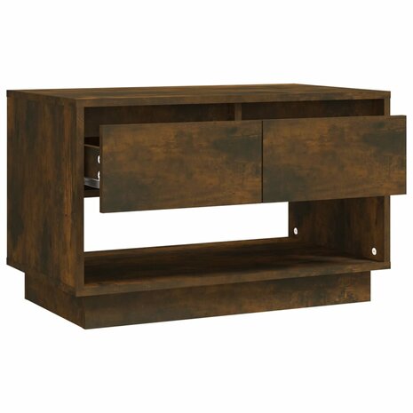 Tv-meubel 70x41x44 cm bewerkt hout gerookt eikenkleurig 8