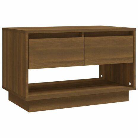 Tv-meubel 70x41x44 cm bewerkt hout bruin eikenkleur 2