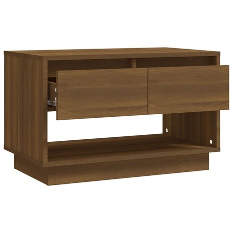 Tv-meubel 70x41x44 cm bewerkt hout bruin eikenkleur 8