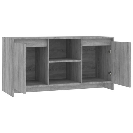 Tv-meubel 102x37,5x52,5 cm bewerkt hout grijs sonoma eikenkleur 5