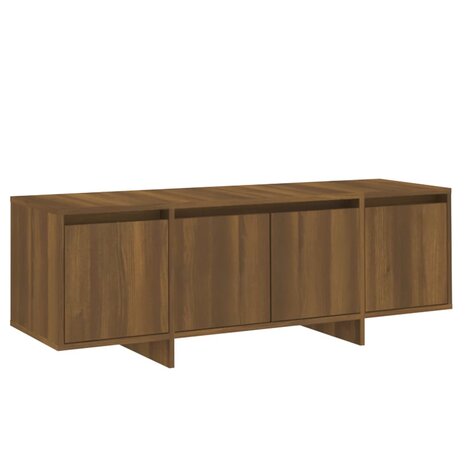 Tv-meubel 120x30x40,5 cm bewerkt hout bruin eikenkleur 2