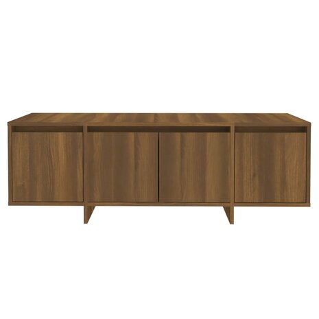 Tv-meubel 120x30x40,5 cm bewerkt hout bruin eikenkleur 6