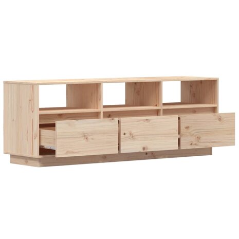 Tv-meubel 140x37x50 cm massief grenenhout 7