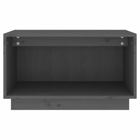 Tv-meubel 60x35x35 cm massief grenenhout grijs 3