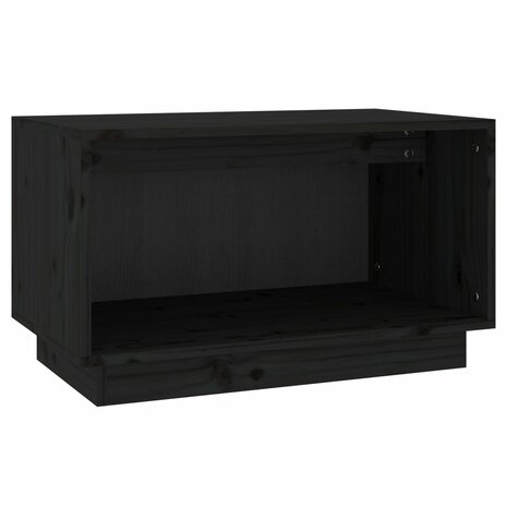 Tv-meubel 60x35x35 cm massief grenenhout zwart 2