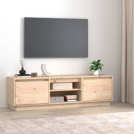 Tv-meubel 140x35x40 cm massief grenenhout 1