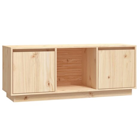 Tv-meubel 110,5x35x44 cm massief grenenhout 2