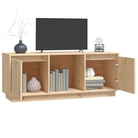 Tv-meubel 110,5x35x44 cm massief grenenhout 4