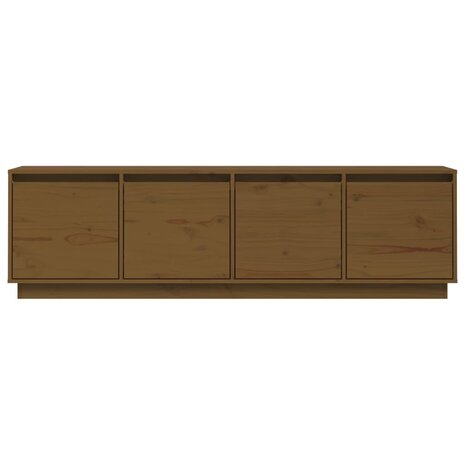 Tv-meubel 156x37x45 cm massief grenenhout honingbruin 6