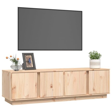 Tv-meubel 140x40x40 cm massief grenenhout 4