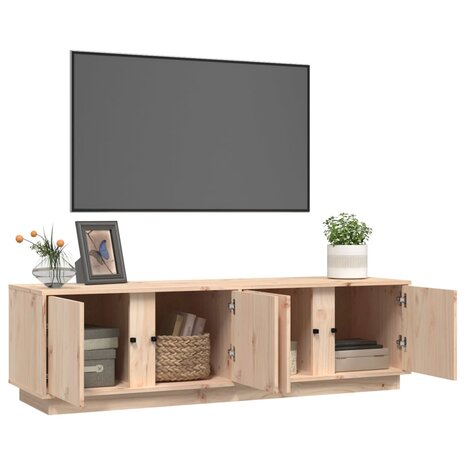 Tv-meubel 140x40x40 cm massief grenenhout 5