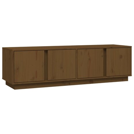 Tv-meubel 140x40x40 cm massief grenenhout honingbruin 2