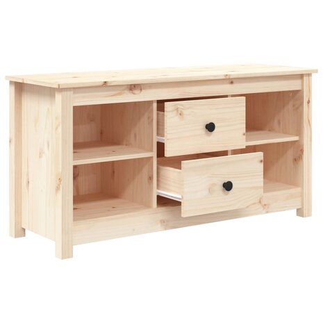 Tv-meubel 103x36,5x52 cm massief grenenhout 4