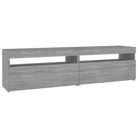 Tv-meubelen met LED-verlichting 2 st 75x35x40 cm grijs sonoma 2