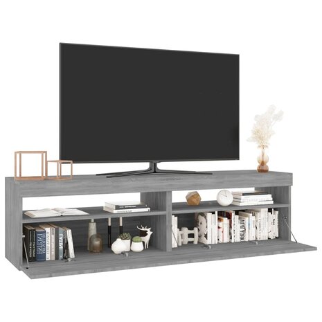 Tv-meubelen met LED-verlichting 2 st 75x35x40 cm grijs sonoma 6