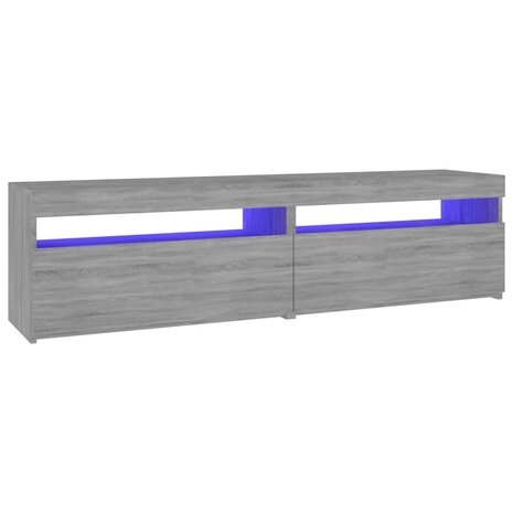 Tv-meubelen met LED-verlichting 2 st 75x35x40 cm grijs sonoma 10