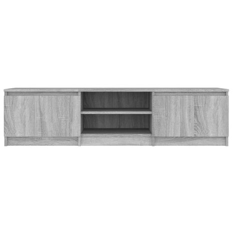 Tv-meubel 140x40x35,5 cm bewerkt hout grijs sonoma eikenkleurig 3