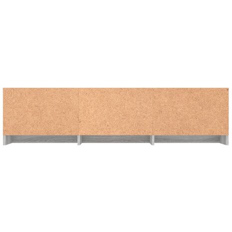 Tv-meubel 140x40x35,5 cm bewerkt hout grijs sonoma eikenkleurig 5