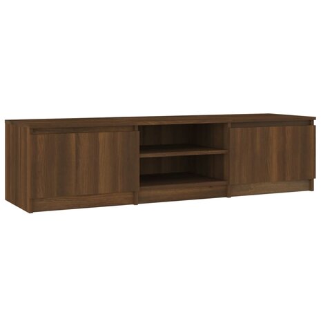 Tv-meubel 140x40x35,5 cm bewerkt hout bruin eikenkleur 2