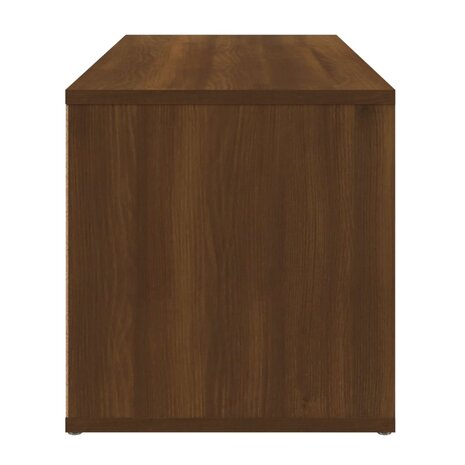 Tv-meubel 80x34x36 cm bewerkt hout bruin eikenkleur 8