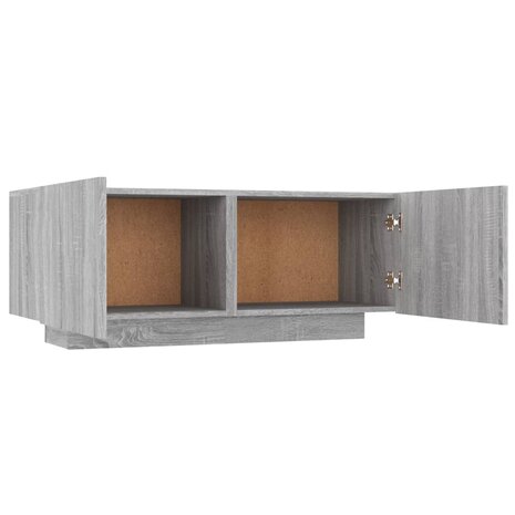 Tv-meubel 100x35x40 cm bewerkt hout grijs sonoma eikenkleurig 3