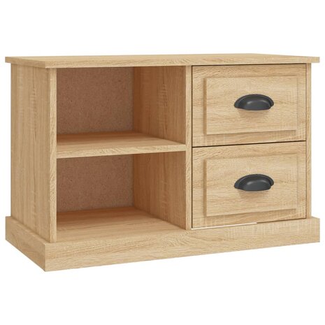 Tv-meubel 73x35,5x47,5 cm bewerkt hout sonoma eikenkleurig 2