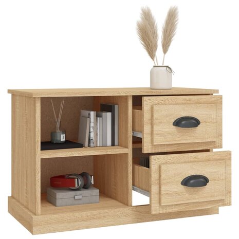 Tv-meubel 73x35,5x47,5 cm bewerkt hout sonoma eikenkleurig 5