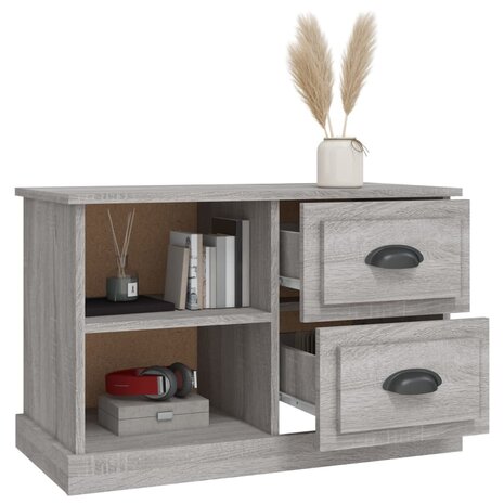 Tv-meubel 73x35,5x47,5 cm bewerkt hout grijs sonoma eikenkleur 5