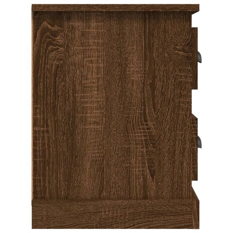 Tv-meubel 102x35,5x47,5 cm bewerkt hout bruin eikenkleur 8