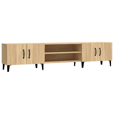 Tv-meubel 180x31,5x40 cm bewerkt hout sonoma eikenkleurig 2