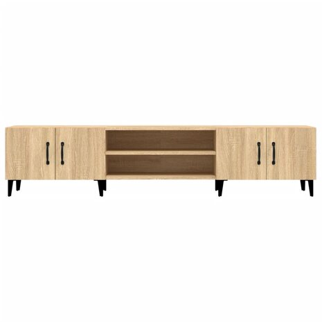 Tv-meubel 180x31,5x40 cm bewerkt hout sonoma eikenkleurig 6