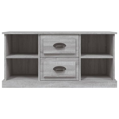 Tv-meubel 99,5x35,5x48 cm bewerkt hout grijs sonoma eikenkleur 6