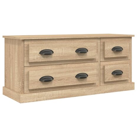 Tv-meubel 100x35,5x45 cm bewerkt hout sonoma eikenkleurig 2