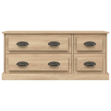 Tv-meubel 100x35,5x45 cm bewerkt hout sonoma eikenkleurig 6