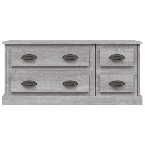 Tv-meubel 100x35,5x45 cm bewerkt hout grijs sonoma eikenkleurig 6