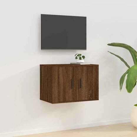 Tv-wandmeubel 57x34,5x40 cm bruin eikenkleur 1