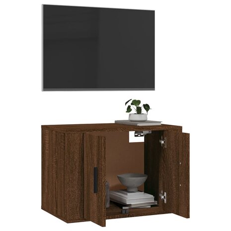 Tv-wandmeubel 57x34,5x40 cm bruin eikenkleur 5