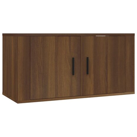 Tv-wandmeubel 80x34,5x40 cm bruin eikenkleur 2