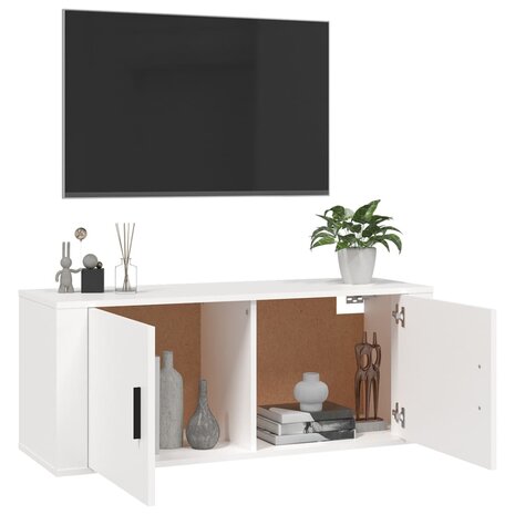 Tv-wandmeubel 100x34,5x40 cm wit 5